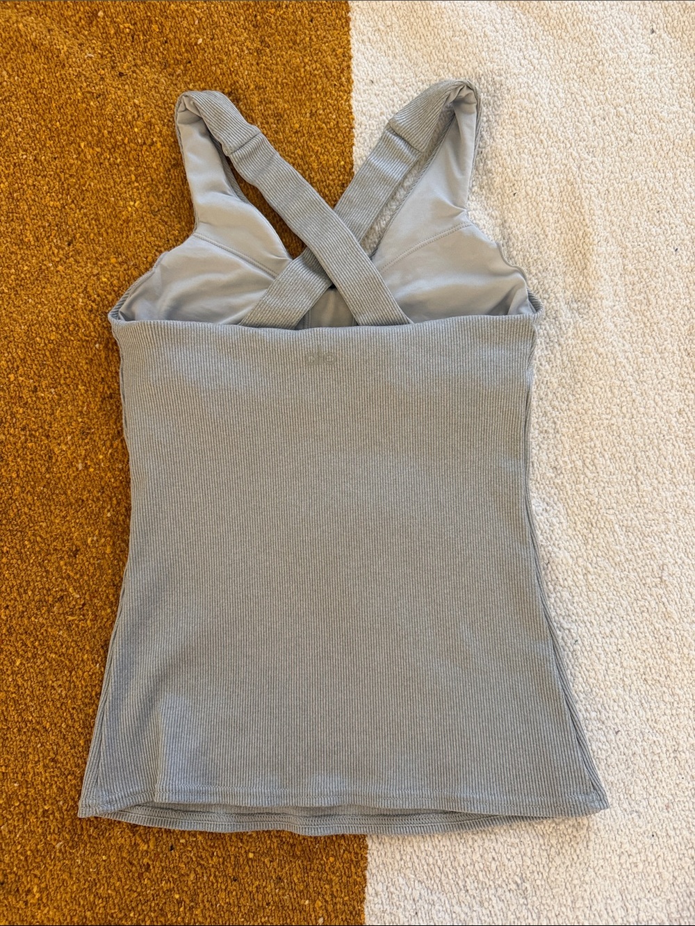 Elevate Gray Ribbed Tank Top - Picture 3 of 5
